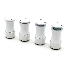 1/2/4 шт. 80 мм белые Регулируемые Алюминиевые ножки для мебели шкафы столы-стулья диванные ножки с Нескользящая прозрачная резиновая основа