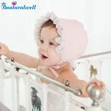 Bnaturalwell, капот для маленьких девочек, Ретро стиль, кепки принцессы, шляпы для фотографии, милые дворцовые шляпы от солнца, хлопковая кепка в европейском и американском стиле, H820