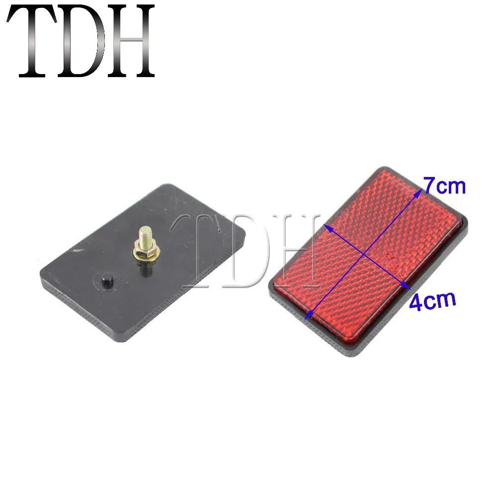 Красный и желтый отражатель мотоцикла задний тормоз Стоп-маркер универсальный для большинства мотоциклов