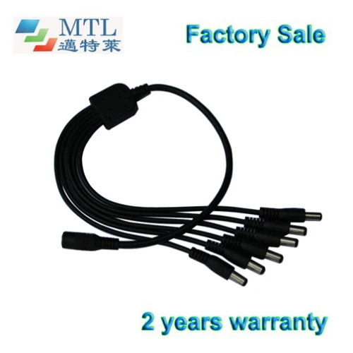 

Y splitter DC cable 1 way to 6 ways, 20 pcs/lot, 5.5/2.1 DC male&female connector, for LED and CCTV, factory wholesale