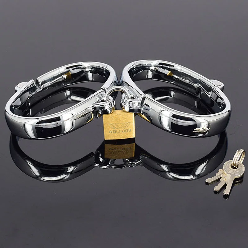 Quality Metal Female Sex Handcuffs Bdsm Fetish Slave Bondage Hand Cuffs Wrist Restraints Adult