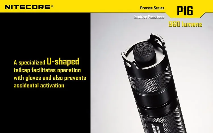 NITECORE 960 люменов белый светильник CREE XM-L2 U2 светодиодный P16 Охотничий комплект для охотничьего применения военный поисковый фонарик Фонарь