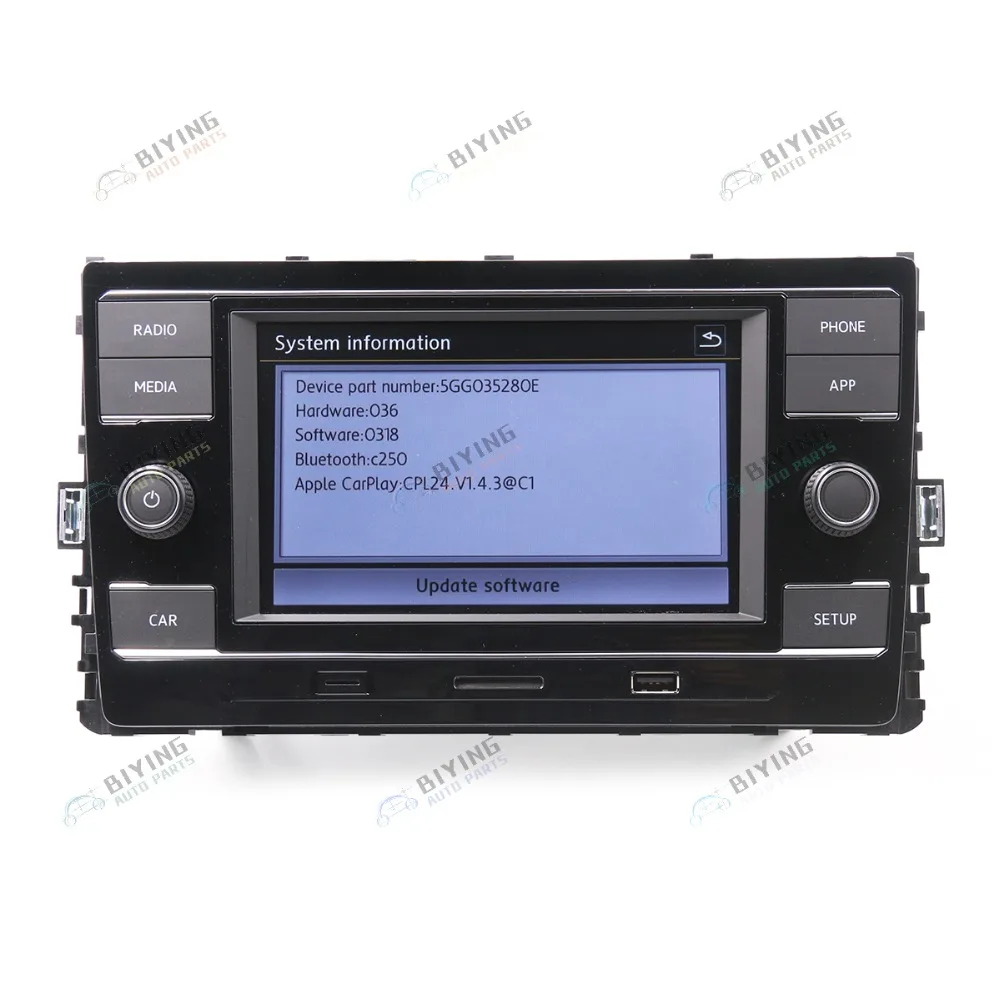 Carplay MIB Radio 5GG035280E For VW Golf 7 Sportsvan CarPlay Mirrorlink 1GB 5GG 035 280E/D