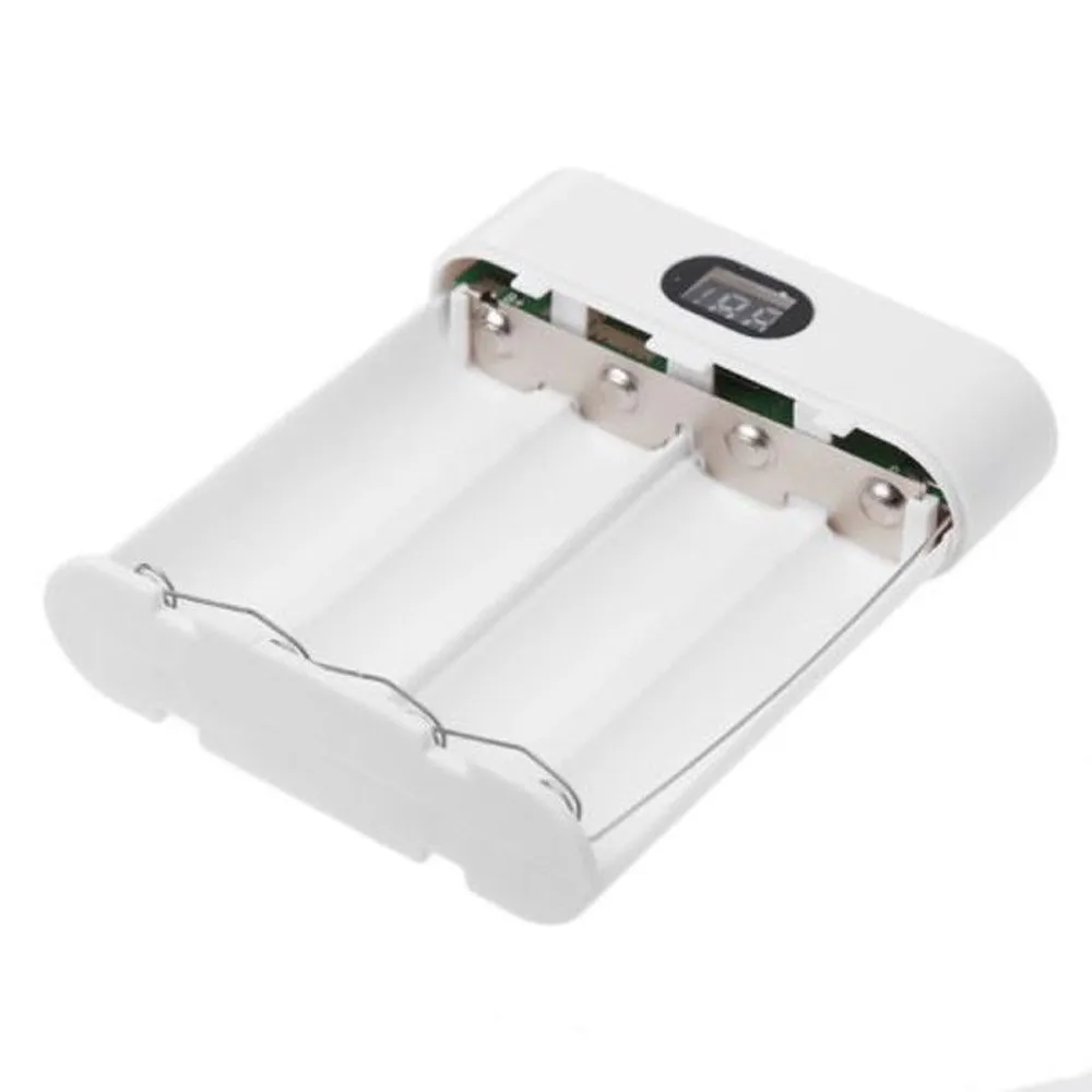 5V Dual USB 4X 18650 чехол для внешнего аккумулятора зарядное устройство смартфонов 17