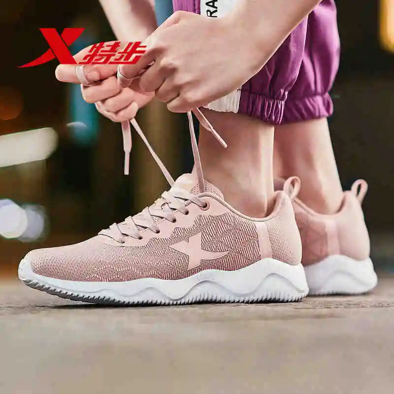 881118119065 SHOCK REBOUND xtep women's running shoes casual shoes sports shoes authentic mesh comfortable light running shoes