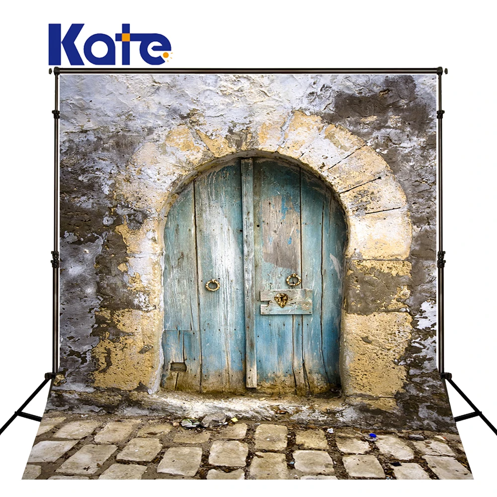 

Kate 5X7FT Old door stone photography backgrounds stone floor outside photography scenic backdrops children background
