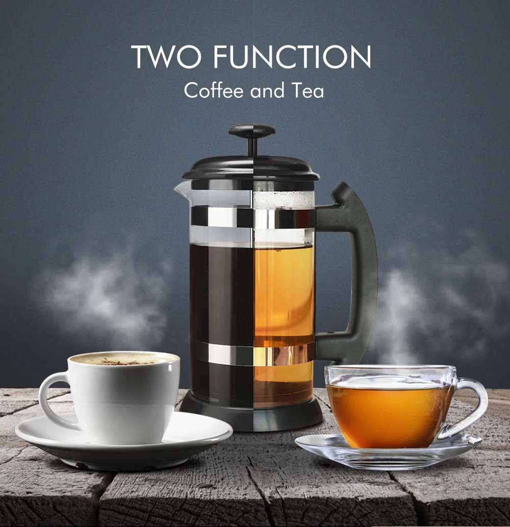 

Portable Manual French Presses Pot Coffee Maker Filter Pot Household Coffee Machine Coffee Pot Percolator Tool