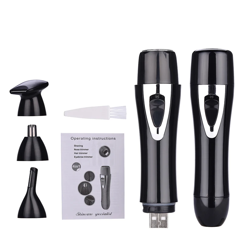 

4 in 1 Epilator Hair Removal Shaver Female Nose Hair Trimmer Electric Epilator Women Body Facial Shave Eyebrow Trimmer Depilador