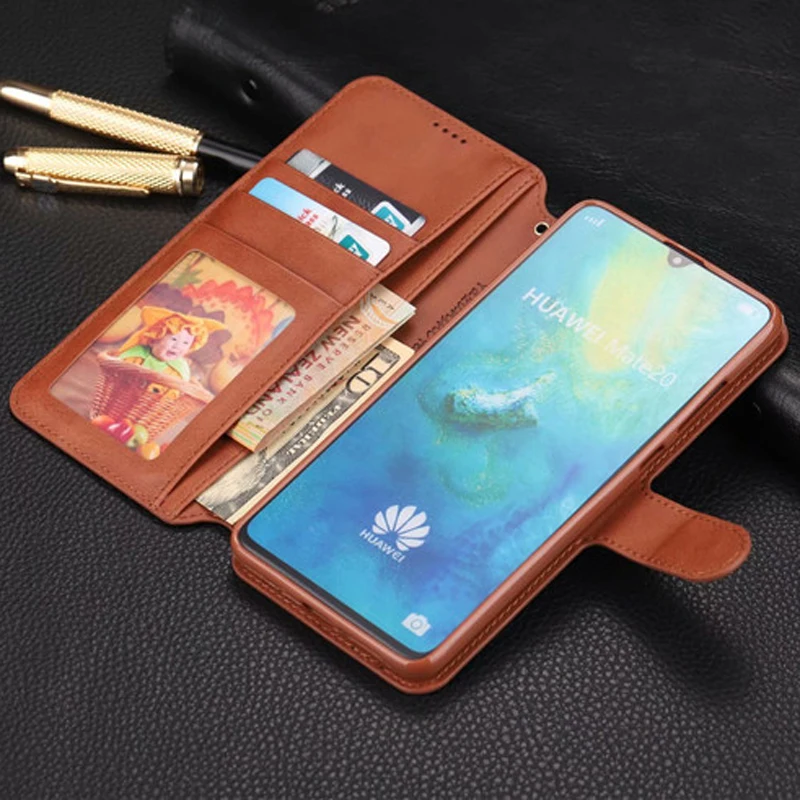 

Leather Flip Case For Huawei Mate 20 Pro Wallet Cover P20 Lite Phone Cases Card Slot Coque For Huawei Mate 20X P30 Pro Cover