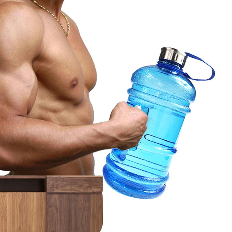 

Portable 2.2L Large Capacity Water Bottles Outdoor Sports Gym Half Gallon Fitness Training Camping Running Workout Water Bottle
