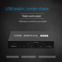 2 0 Usb 2.0 Sharing Switch Selector 4 Port 2 Computers Peripheral Switcher Adapter Hub For Pc, Printer, Scanner, Mouse, Keyboard (2)