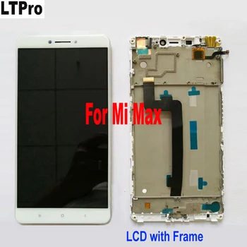 

High Quality Work 6.44Inch LCD Display Touch Screen Digitizer Assembly Sensor + Frame For Xiaomi Mi Max Phone Glass Panel Parts