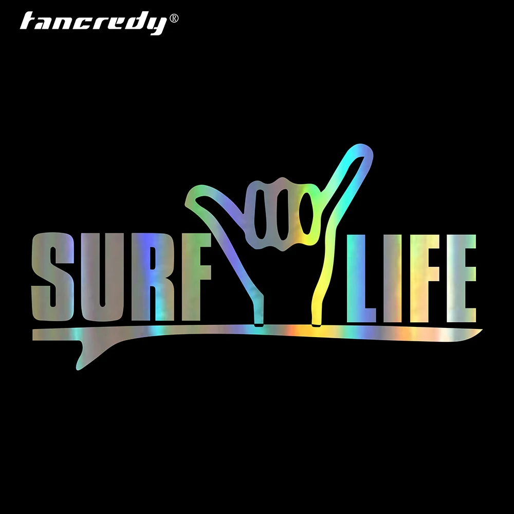 

Tancredy I Love Surfing Stickers Car Bumper Stickers and Decals Car Styling Decoration Door Body Window Vinyl Stickers