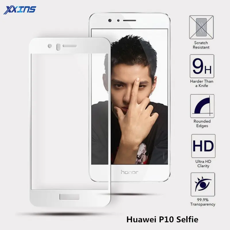 Защитный чехол на весь экран Стекло для huawei P10 selfie ультратонкий высокой четкости