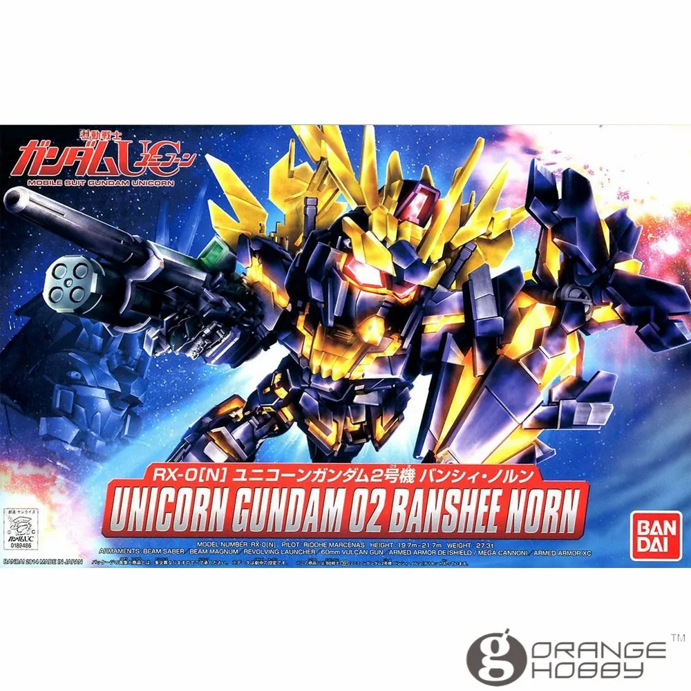 OHS Bandai SD BB 391 Q-Ver единорог Gundam O2 Banshee норн мобильный костюм сборки модель Наборы о