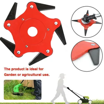 

3/4/5 Teeth Brush Trimmer Metal Blades Trimmer Head 65Mn Brush Cutter Blade Garden Grass Trimmer Head For Lawn Mower*5