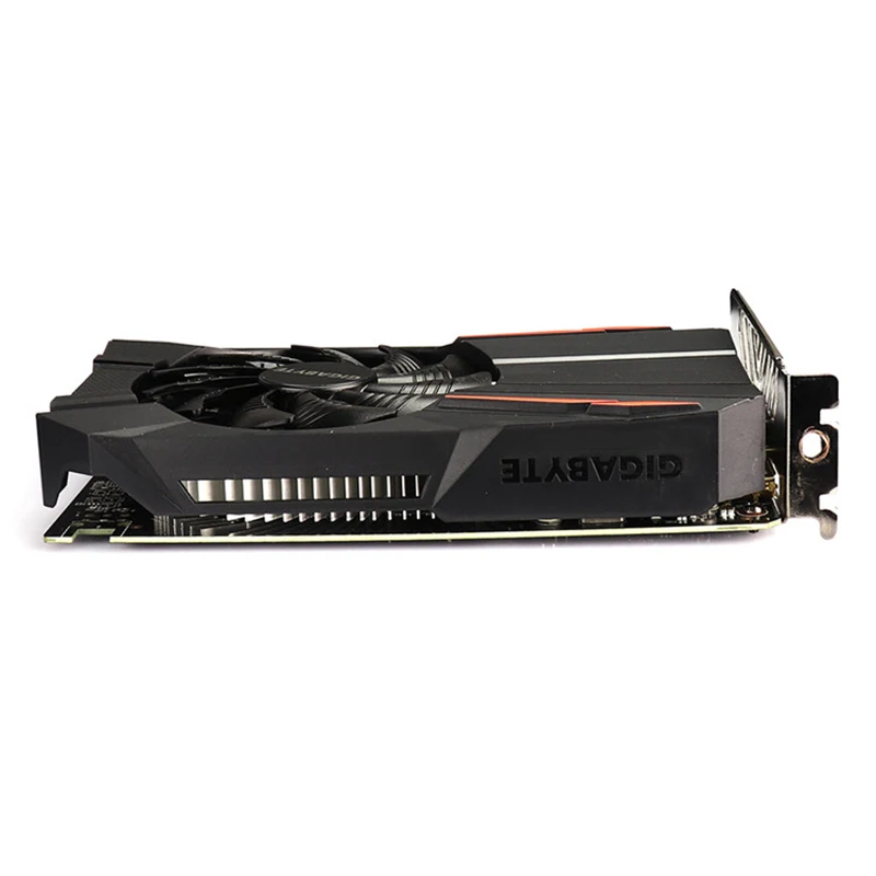 Видеокарта Gigabyte GTX1050 Ti 4 Гб с графическим процессором NVIDIA GeForce gtx 1050 ГБ GDDR5 128 бит