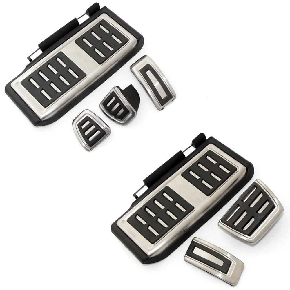 

Car styling Stainless Steel Manual Transmission MT AT Pedal Include Footrest+Gas+Clutch+Brake Pedal For VW Tiguan 2017
