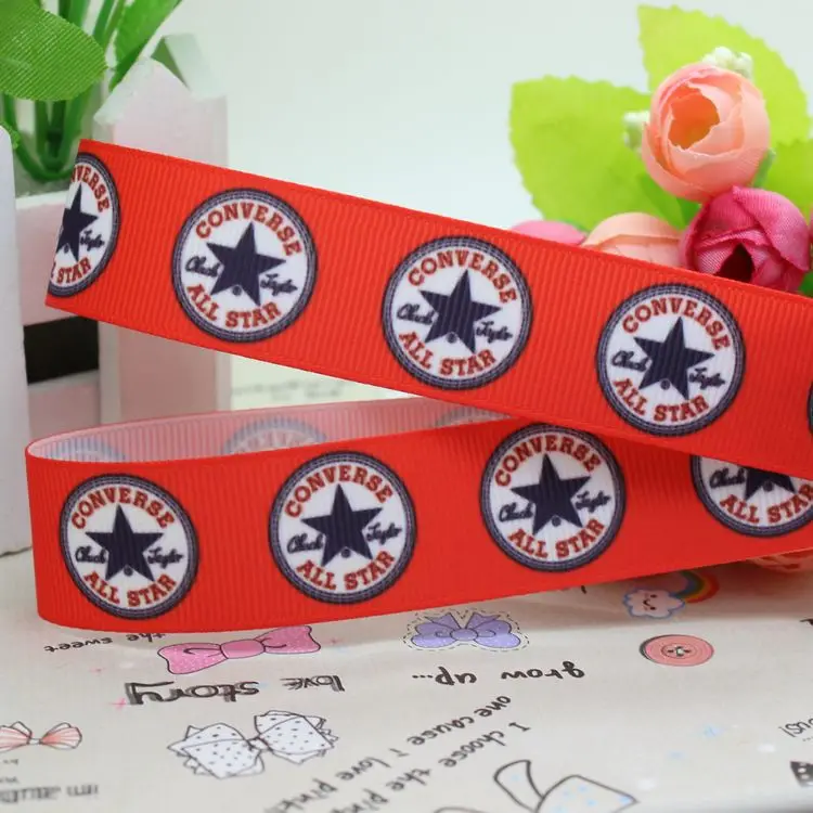

7/8'' Free shipping printed grosgrain ribbon hairbow diy party decoration wholesale OEM 22mm P1861