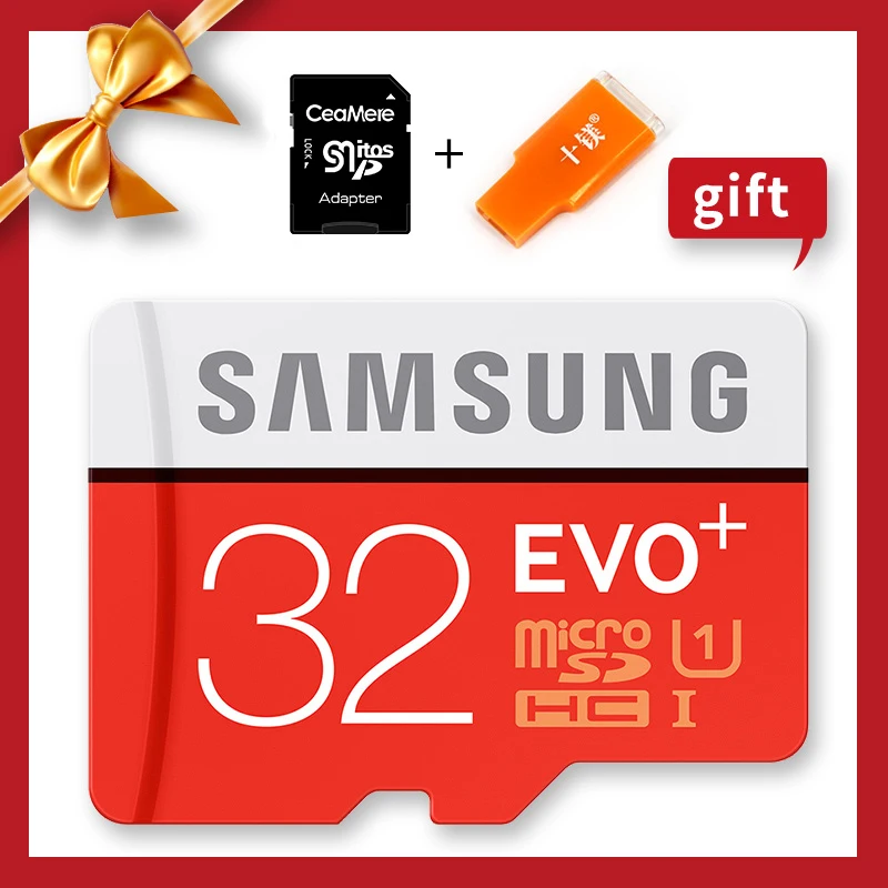 SAMSUNG 100% подлинная карта памяти оригинал EVO Plus Microsd флешка 256Г 128ГБ 64ГБ 32ГБ 16ГБ 8ГБ
