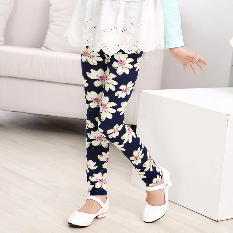 

Printing Flower Girls Leggings Teenager Spring Girls Pants Toddler Classic Legging Baby Kids Leggings Children's Clothing