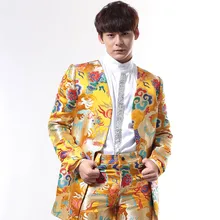 S-3XL! Мужской винтажный костюм ханфу в китайском стиле, свадебный костюм, одежда халаты с вышивкой, костюм певицы