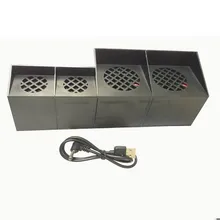 USB вентилятор охлаждения 4-вентилятор Температура размер можно регулировать для sony PS4 консоли