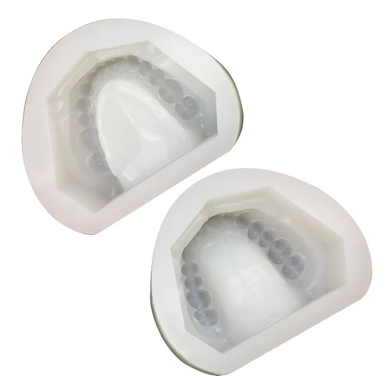 2 шт./компл. Кремниевая резина модель edentulous Jaw полная резиновая форма | Красота и