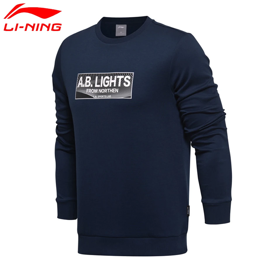 

Li-Ning 2018new Men Sports Life Series Sweaters Regular Fit 87% Cotton 13% Polyester LiNing Sports Tops AWDM751 CONF17
