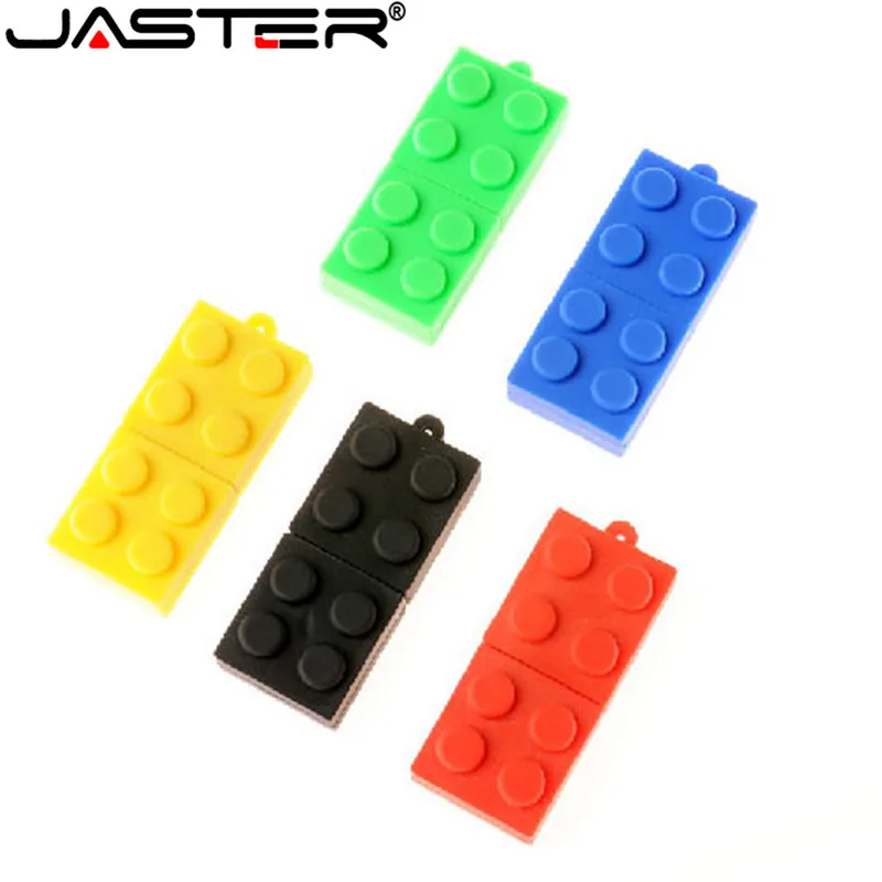 

JASTER U disk building block USB Flash Drive 2.0 cartoon usb stick Toy block series pen drive 4GB/8GB/16GB/32GB/64GB mini gift