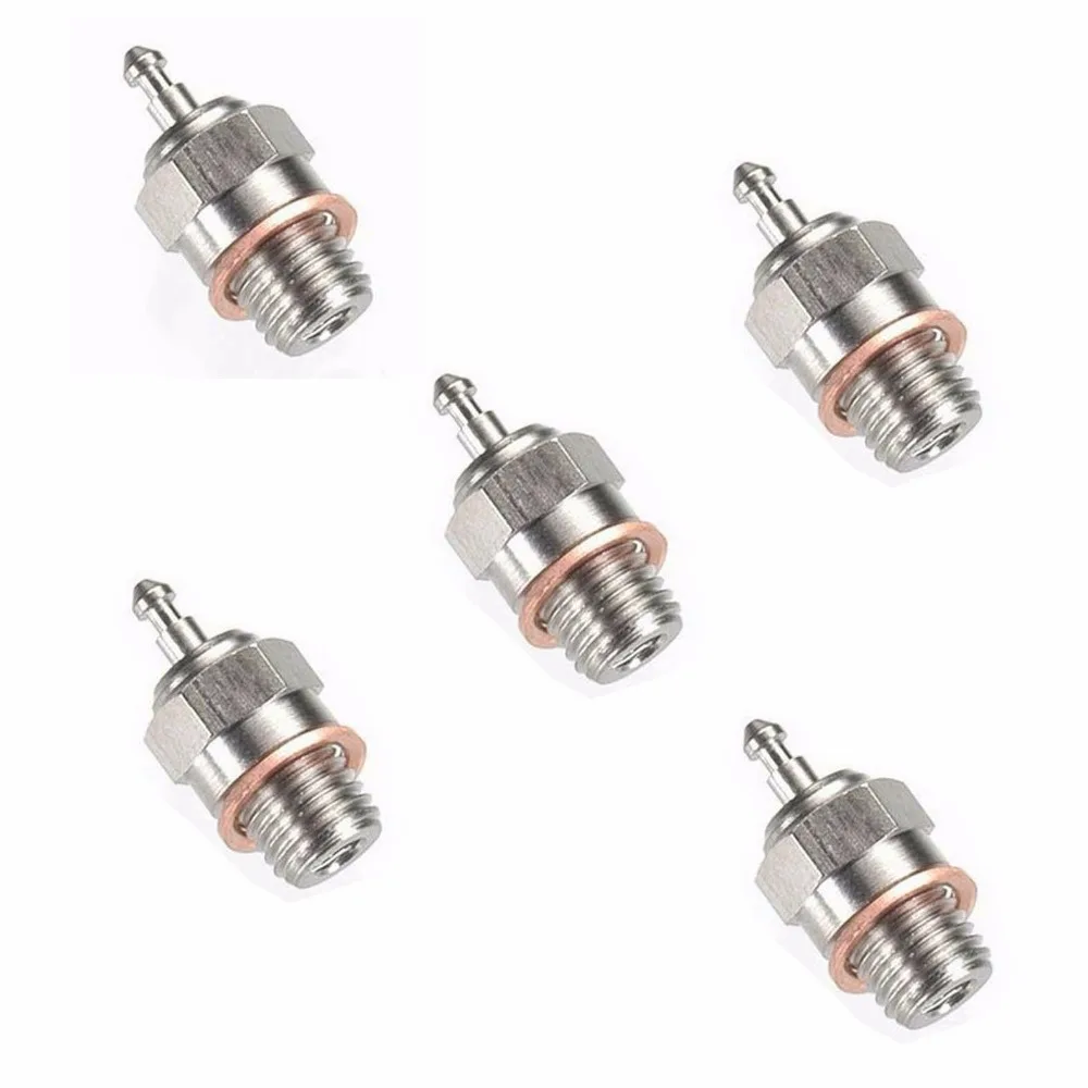 5pcs Hsp 70117 Super Spark Glow Plug No.4 N4 Hot For Rc Nitro Engines
