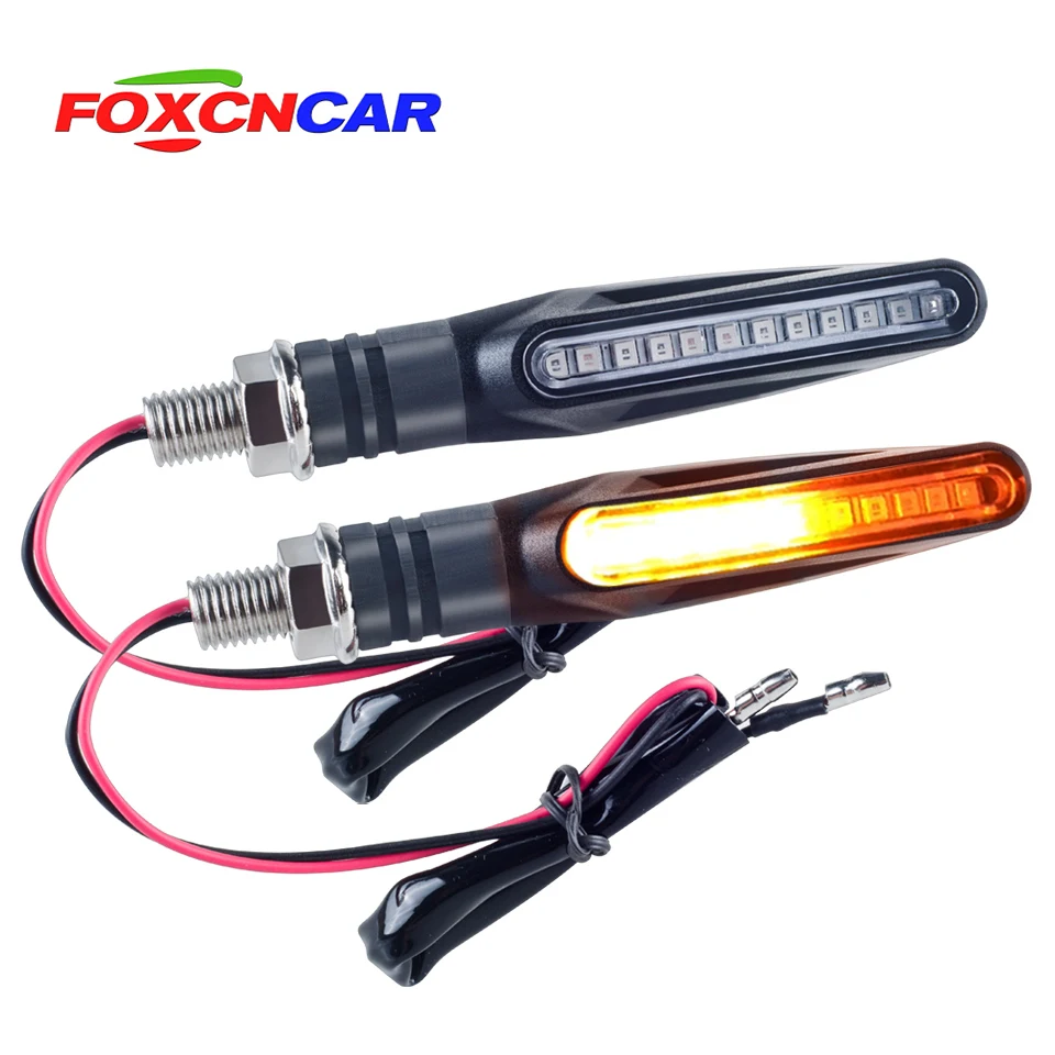 LED motorcycle Atmosphere light 10MM hole flowing water flicker led moto turn signal Indicators Blinker Flexible Bendable lamp LED motorcycle Atmosphere light 10MM hole flowing water flicker led moto turn signal Indicators Blinker Flexible Bendable lamp