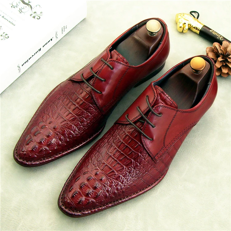 

mens fashion genuine leather oxfords shoes 2018 spring autumn dress wedding oxfords shoes business office design shoes oxfords