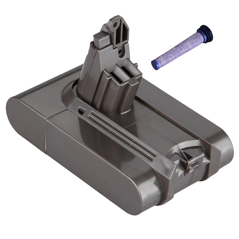 Goede HOT! voeg Filter V6 21.6V 3000Mah Li Ion Batterij Voor Dyson V6 Batterij Voor Dc58 Dc59 Dc61 Dc62 Stofzuiger sv09 Sv07 Sv03 Sv04
