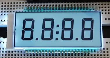 Белый 40PIN TN положительный 4-знака после запятой сегментная жидкокристаллическая панель белый/желтый и зеленый цвета/синий Подсветка 5V статическое состояние езды на автомобиле - Цвет: Белый