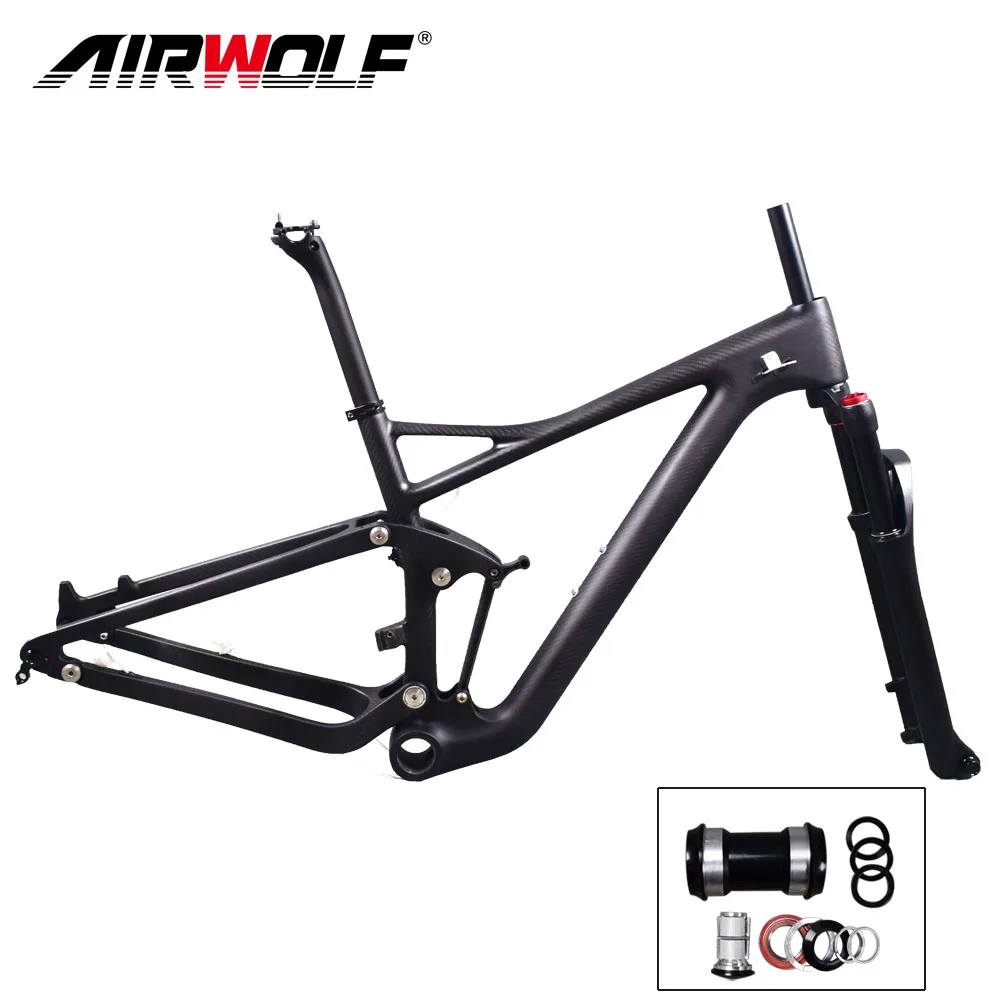 Excellent Enduro 29er suspension MTB Frame carbon with 130mm travel suspension fork/carbon seatpost in Shock 190*51mm disc 29er MTB Frame 2 Excellent Enduro 29er suspension MTB Frame carbon with 130mm travel suspension fork/carbon seatpost in Shock 190*51mm disc 29er MTB Frame 2