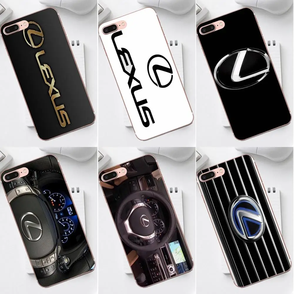 

Soft TPU Fashion Cover Case Lexus Car Logo For iPhone X XS Max XR 4 4S 5 5C SE 6 6S 7 8 Plus Galaxy A3 A5 J1 J3 J5 J7 2017