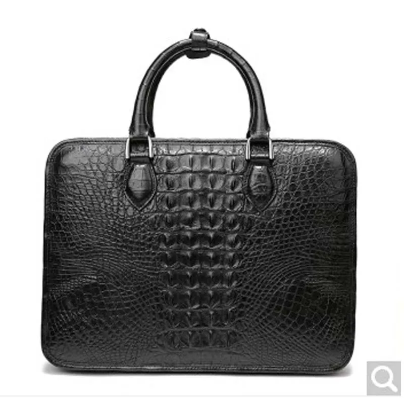 

feikebeike 2018 new Thai real crocodile leather men's handbag business briefcase all hand-made authentic