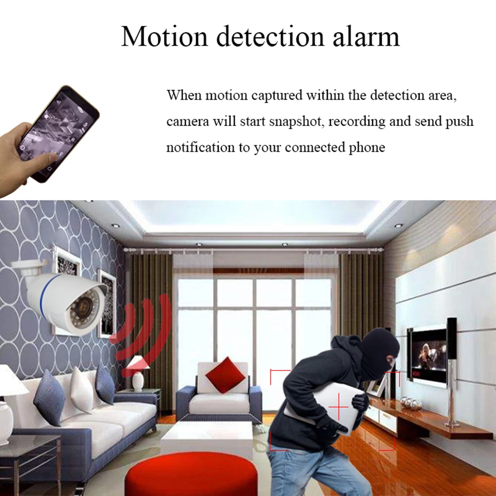 Tanie 1080P 2MP aparat ip hd gniazdo karty micro sd 720P Onvif kamera telewizji przemysłowej nadzór bezpieczeństwa IR Night Vision zewnętrzna kamera wodoodporna