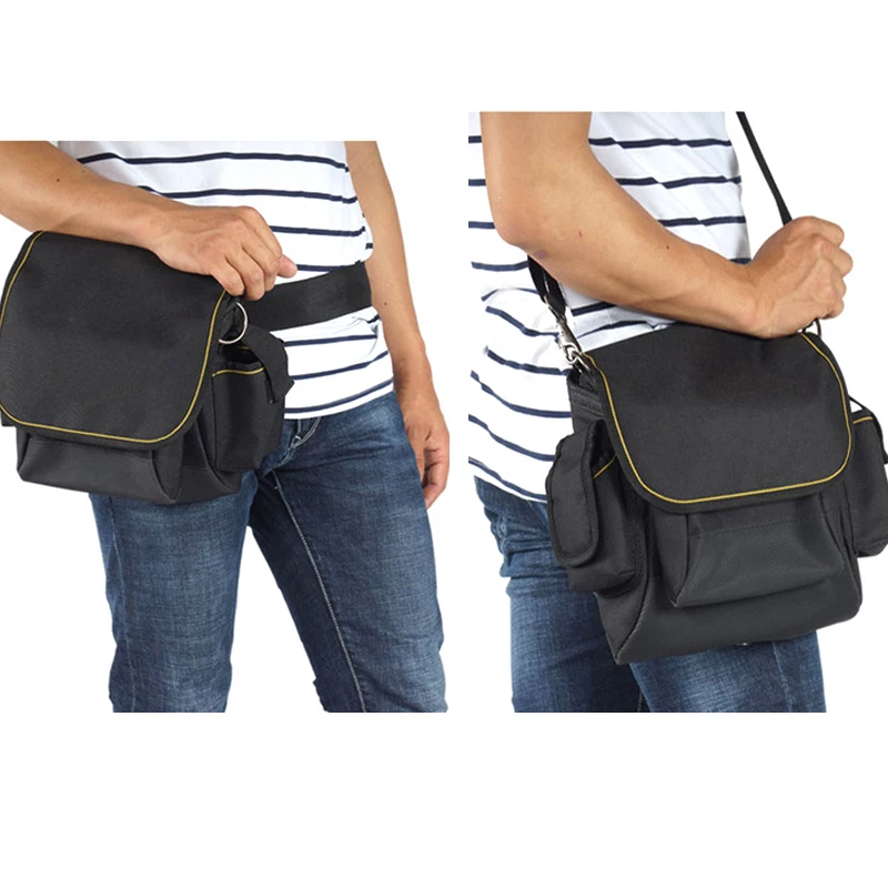Утолщенная оксфордская многофункциональная фурнитура инструментарий плечевой ремень сумка для инструментов рюкзак черный цвет