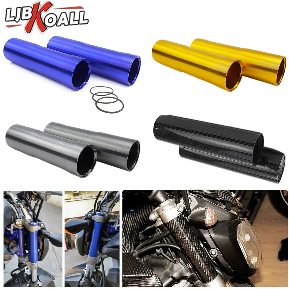 2Pcs Front Fork Tube Slider Cover for Yamaha MT FZ 07 MT 07 FZ 07 MT07