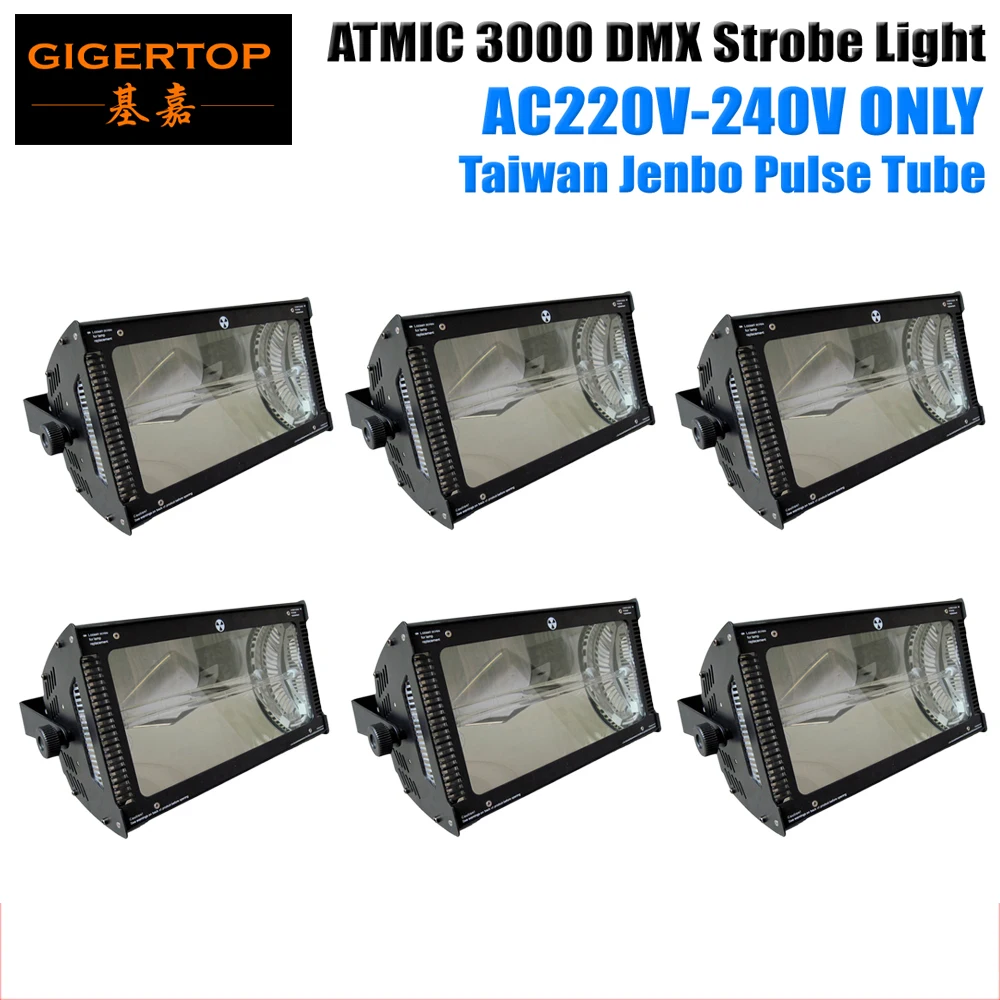 TIPTIP 6XLOT Martin 3000W Atmic Stage Strobe Light 220V