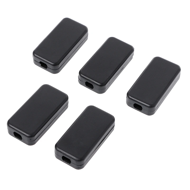 

OOTDTY 5pcs/lot Black Color Electric Plastic Waterproof Case Project Junction Box 40*20*11mm