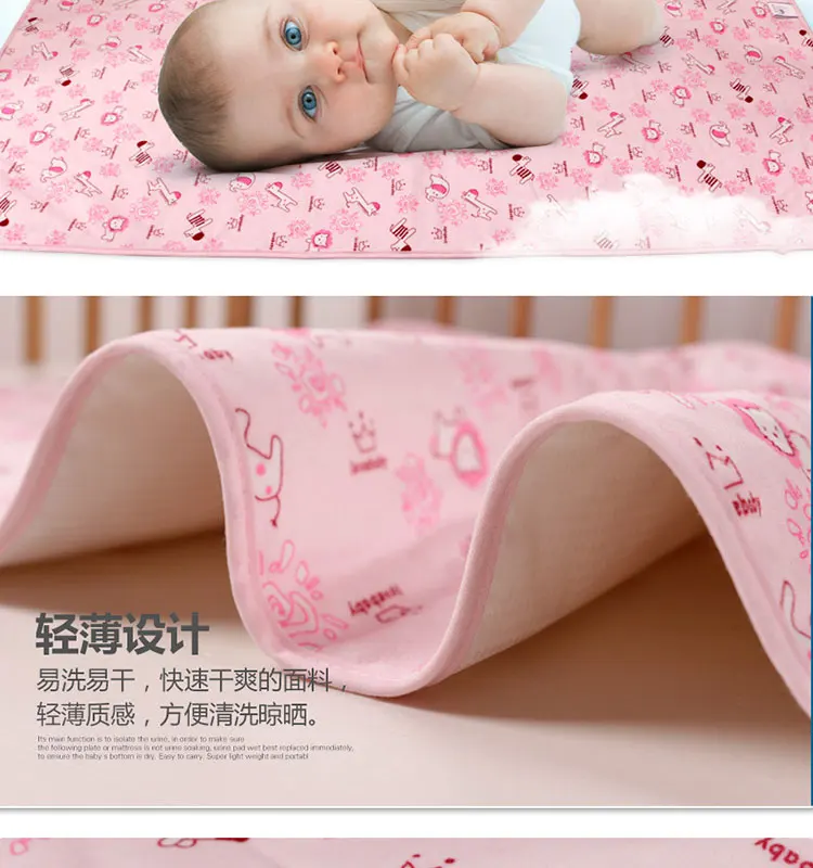 Лучший детский модный бренд 74*98 см шесть цветов мягкий водостойкий матрас новорожденный детский подгузник пеленальный коврик водостойкий моча коврик
