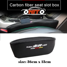 Для Mugenpower логотип автомобиля стиль сиденье разрез Gap карман для хранения перчатки Организатор Слот поле для honda bmw vw benz prosche nissan toyota