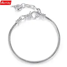 Abrray сплава змея браслет-цепочка Браслеты для Для Женщин серебряные цепи веревки отвинтил застежкой омар дамы цепи женские ювелирные украшения