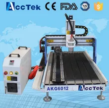 Jinan AccTek cheap price 6012 for Craft Gift making wood cnc router cnc lathe machine