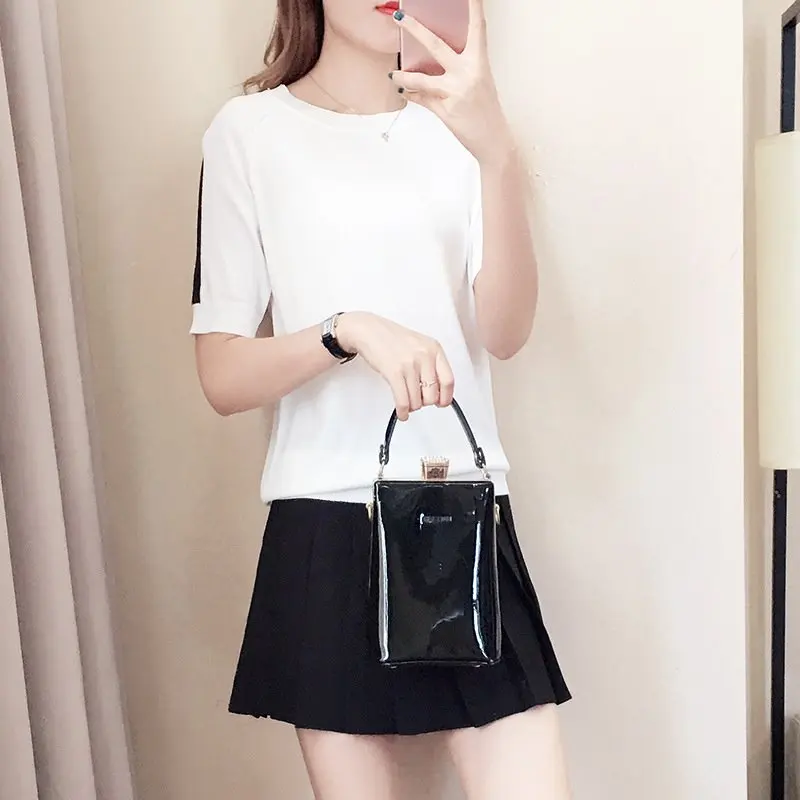 

Alharbi 2019 Spring Round Neck Sport T-shirt Outwear Ready stock for Womens