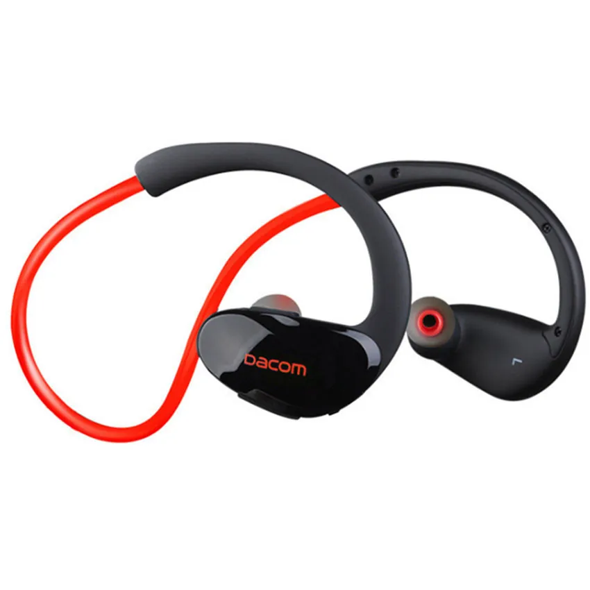 Dacom Athlete Bluetooth гарнитура беспроводная спортивная Гарнитура наушники стерео музыка наушники Fone De Ouvido с микрофоном и NFC - Цвет: PVC Packae Red