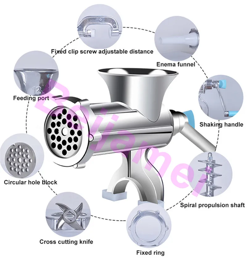 Beijamei кухонный инструмент, усиленная ручная мясорубка, мясорубка, многофункциональная машина для приготовления макарон, ручная колбаса